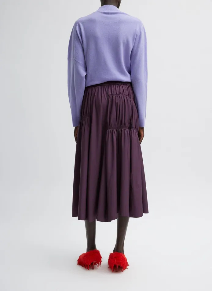 Skirts Women Tibi Shirred Nylon Paneled Skirt