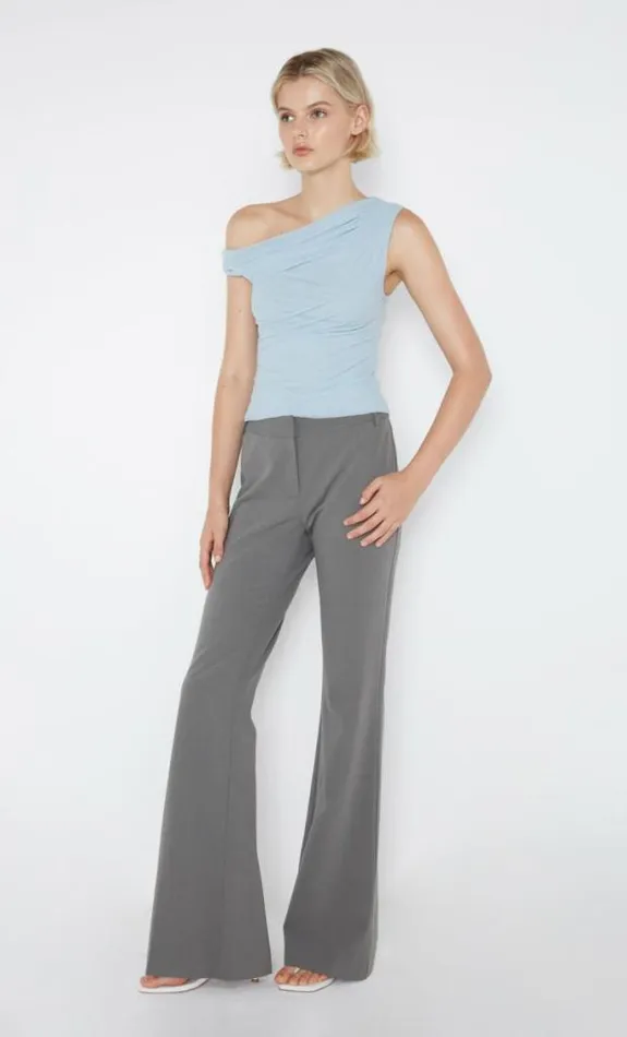 Sleeveless Shop Bec Bridge Victoria Asym Top Sky Blue