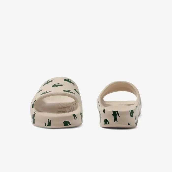 Slides Men Lacoste Mens Serve Slide 20 ColorPop Slides Off Whtdk Grn 1y5