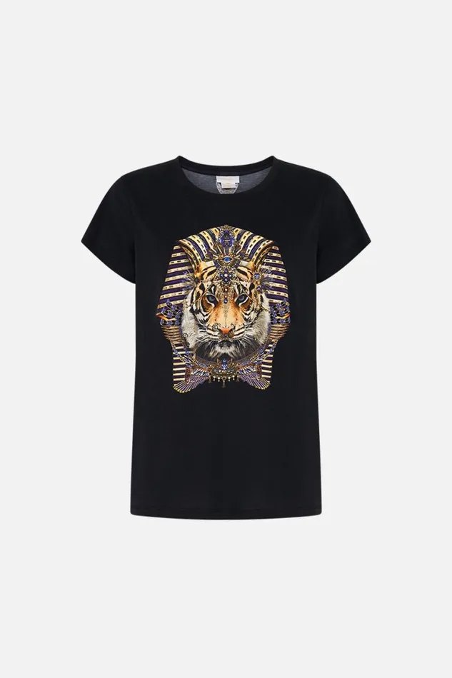SLIM FIT ROUND NECK TSHIRT 8211 BLACK MY FAIR PHARAOH My Fair Pharaoh Womens Camilla Tees