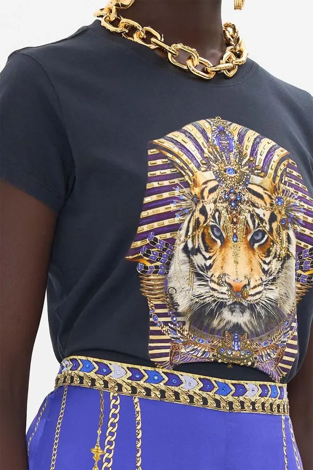 SLIM FIT ROUND NECK TSHIRT 8211 BLACK MY FAIR PHARAOH My Fair Pharaoh Womens Camilla Tees