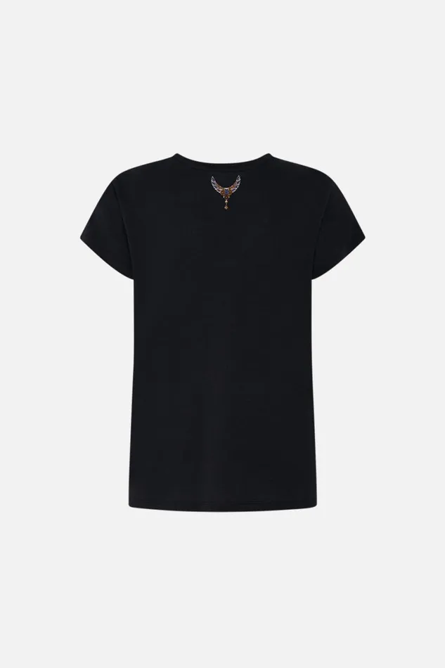 SLIM FIT ROUND NECK TSHIRT 8211 BLACK MY FAIR PHARAOH My Fair Pharaoh Womens Camilla Tees