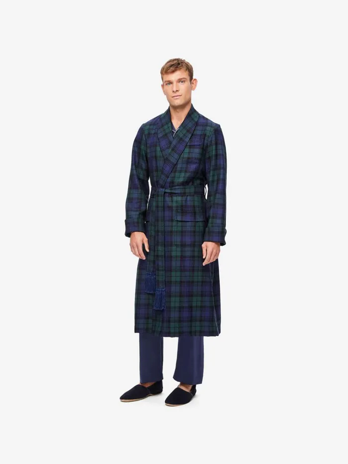 Slippers MenSlippers Derek Rose Slippers Crawford Suede Sheepskin Navy