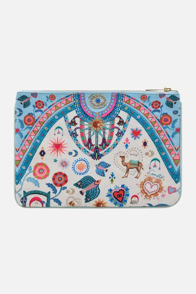 SMALL CANVAS CLUTCH LIVING IN COLOUR Living In Colour WomensMens Camilla Bags