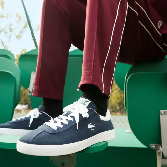 Sneakers Men Lacoste Men039s Baseshot Suede Sneakers Nvywht 092