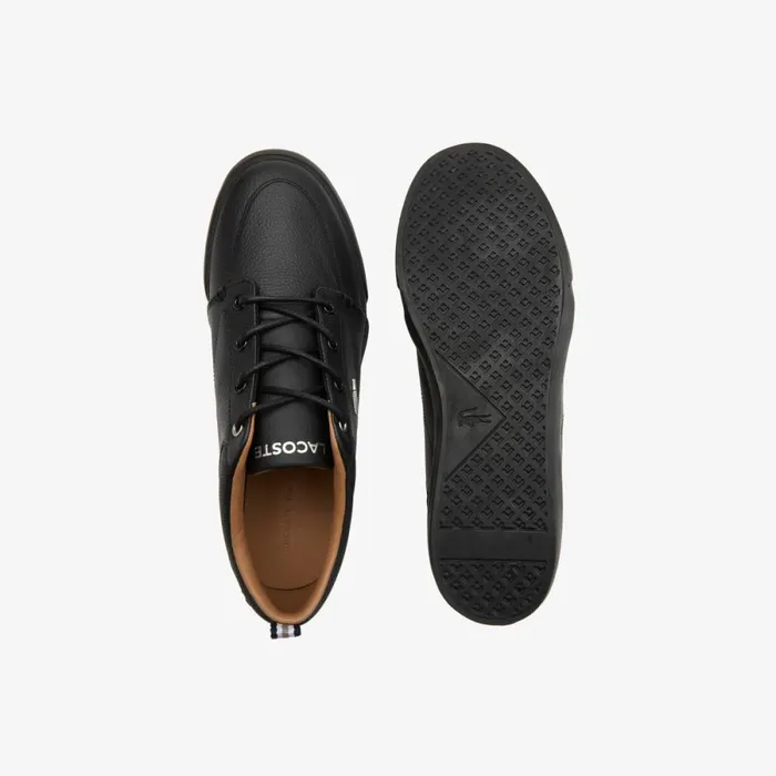 Sneakers Men Lacoste Men039s Bayliss Leather Perforated Collar Sneakers Blkblk 02h