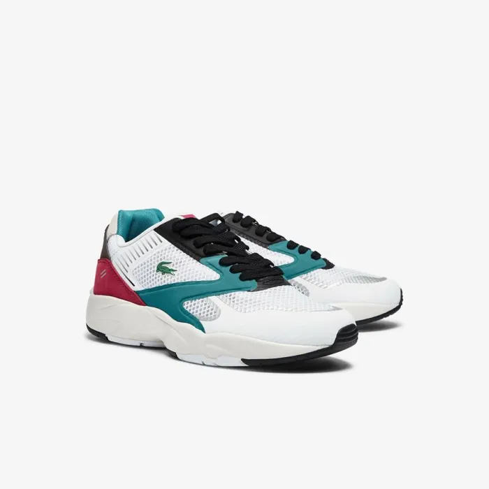 Sneakers Men Lacoste Men039s Storm 96 Nano Textile MultiPanelled Sneakers Whtdk Trqs 1r4