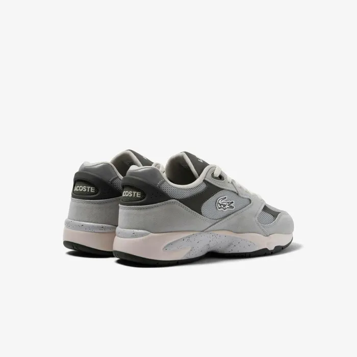 Sneakers Men Lacoste Mens Storm 96 Vintage Cashmere Effect Sneakers Lt Greydk Grey 2g2