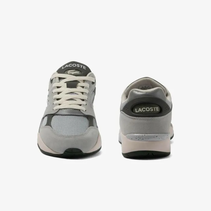 Sneakers Men Lacoste Mens Storm 96 Vintage Cashmere Effect Sneakers Lt Greydk Grey 2g2