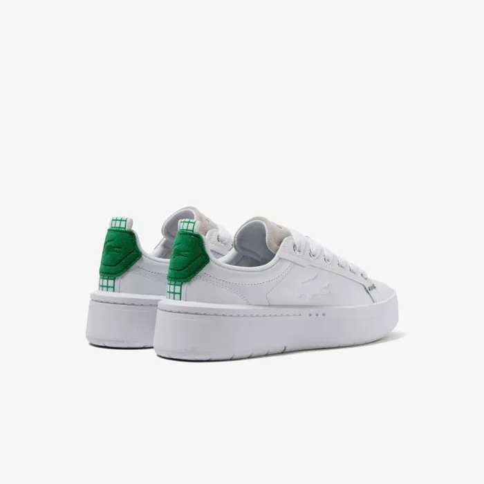 Sneakers Women Lacoste Women039s Carnaby Platform Leather Sneakers Whitedark Green 1r5