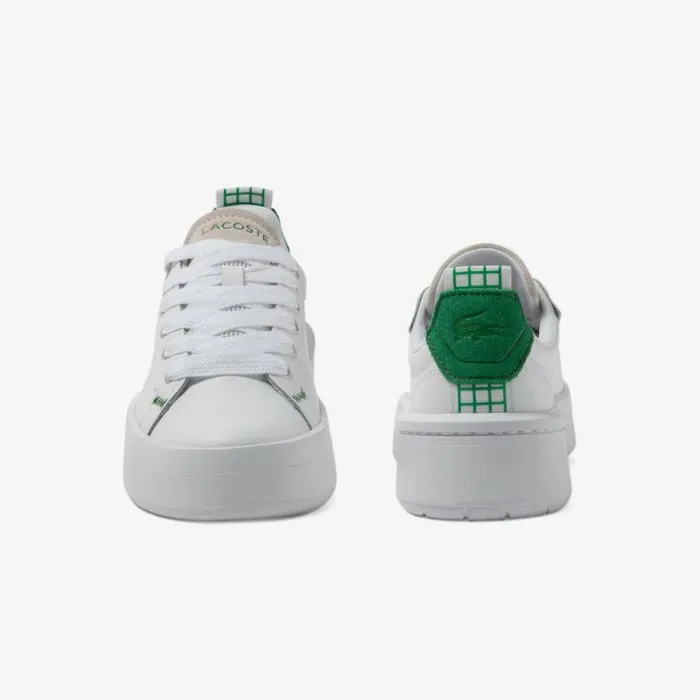 Sneakers Women Lacoste Women039s Carnaby Platform Leather Sneakers Whitedark Green 1r5