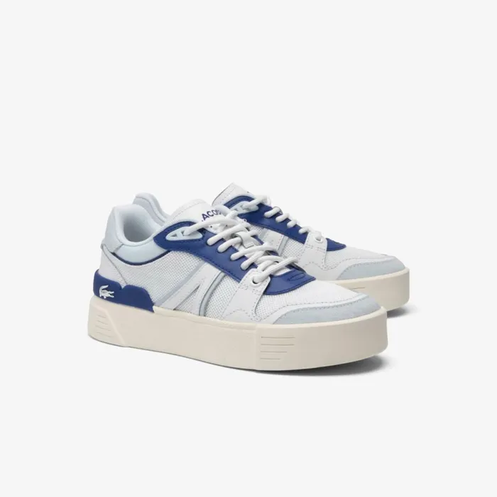 Sneakers Women Lacoste Women039s L002 Evo Leather and Mesh Sneakers Whiteblue 080