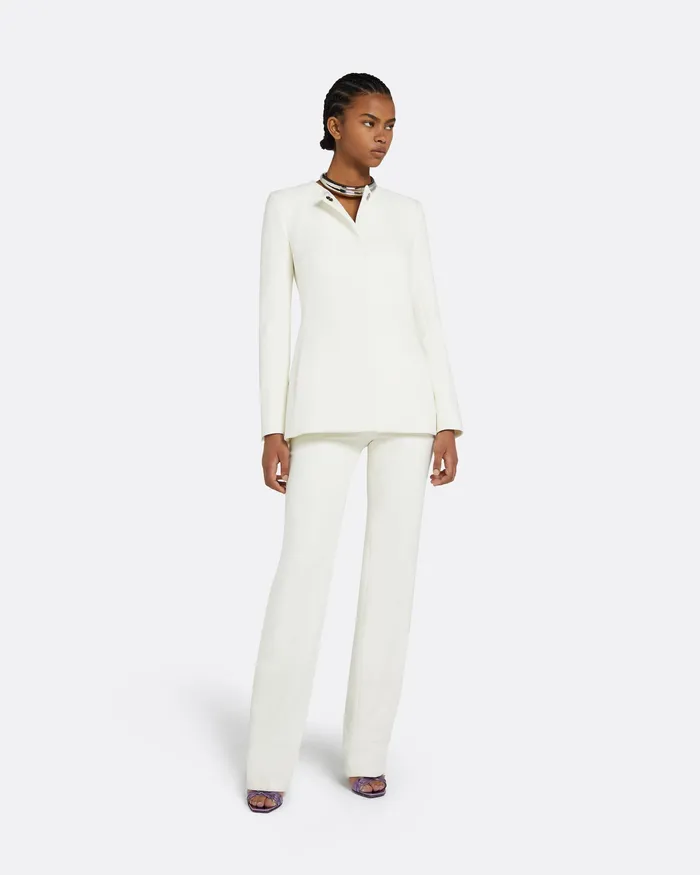 Sneha Ivory Jacket Ivory Jackets and Coats Safiyaa Women