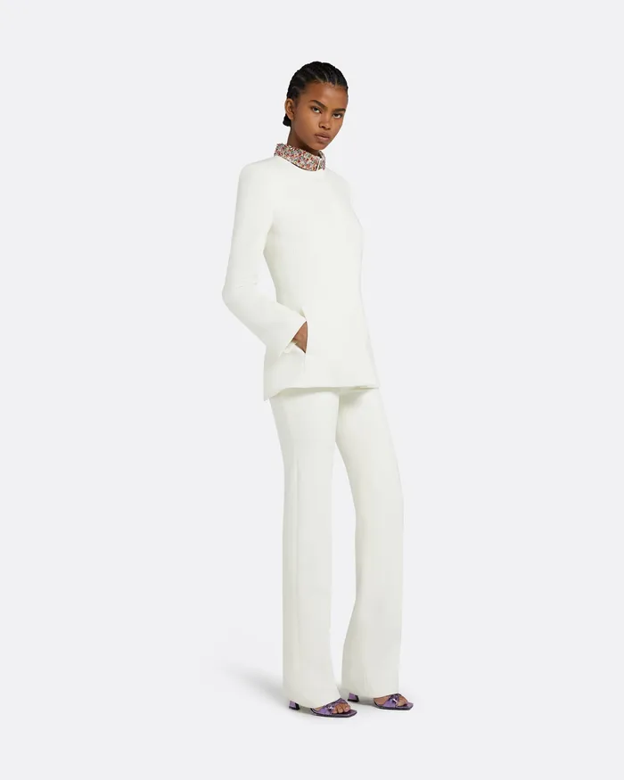 Sneha Ivory Jacket Ivory Jackets and Coats Safiyaa Women