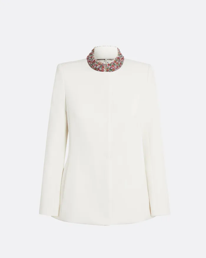 Sneha Ivory Jacket Ivory Jackets and Coats Safiyaa Women