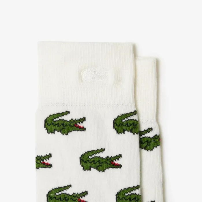 Socks MenWomen Lacoste Unisex 2Pack Cotton Socks White 70v