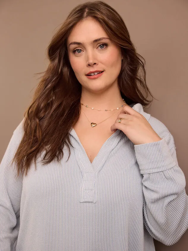 Sofia Ribbed Polo Top Bluefog Women Altar039d State Tops