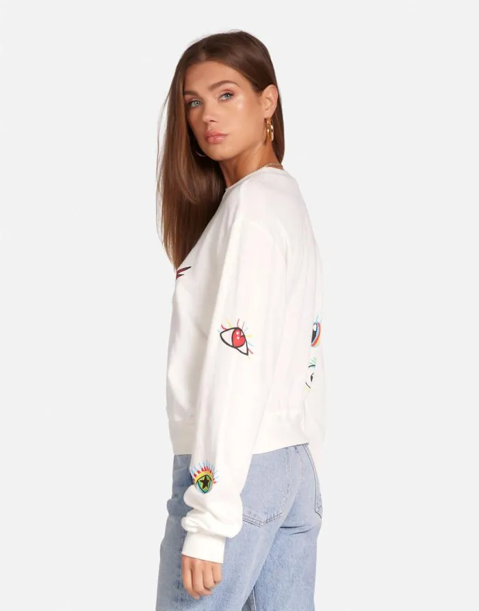 Spalding Rocker Eye Milk Women Lauren Moshi Long Sleeve