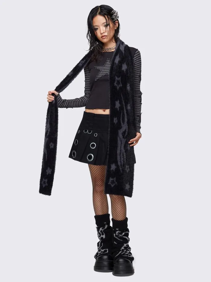Starspell Black Scarf Women Minga London Scarves and Gloves