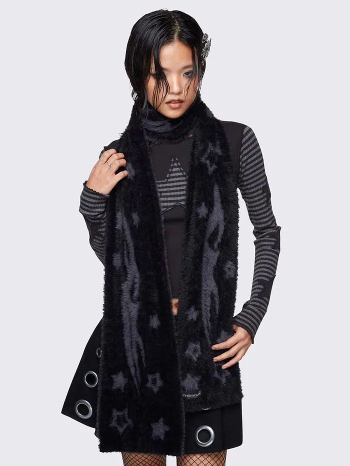 Starspell Black Scarf Women Minga London Scarves and Gloves
