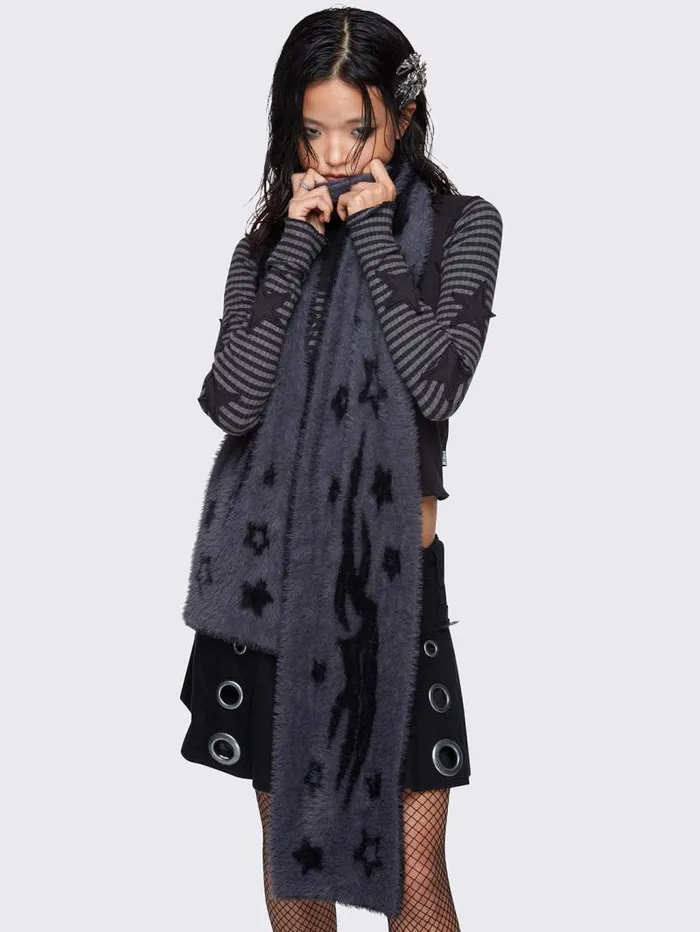 Starspell Black Scarf Women Minga London Scarves and Gloves