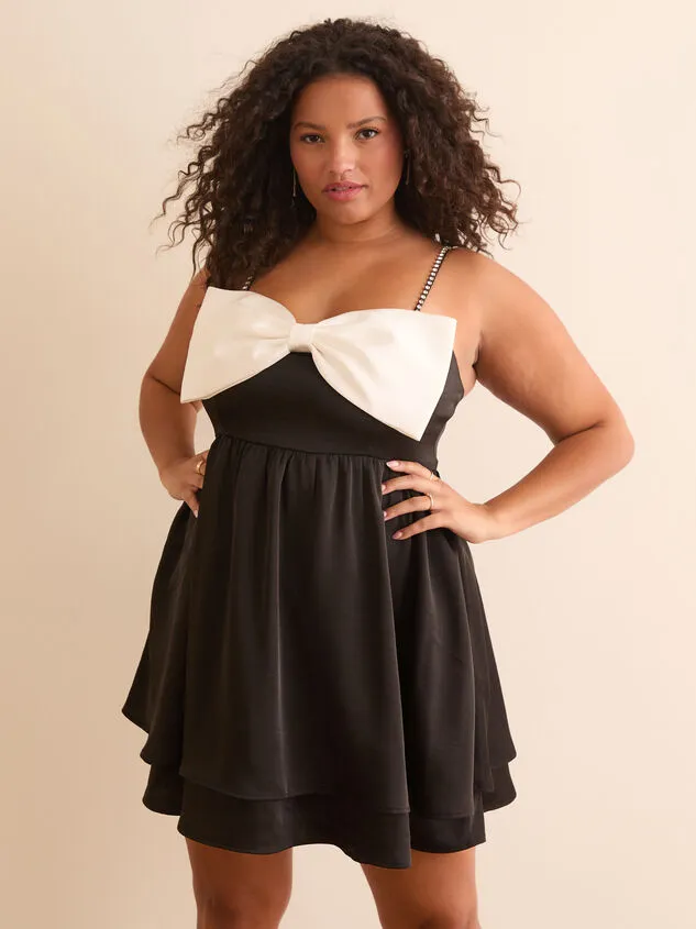 Stassia Bow Dress Blackwhite Women Altar039d State Dresses