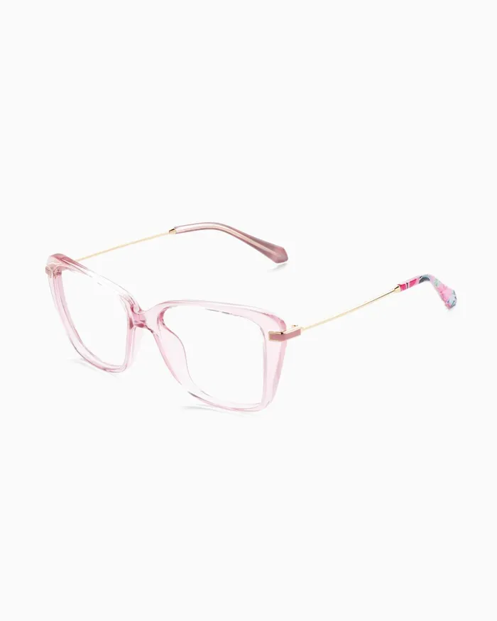 Sunglasses and Eyewear Women Lilly Pulitzer Underwater Blue Light Glasses Cockatoo Pink Pretty In Pink