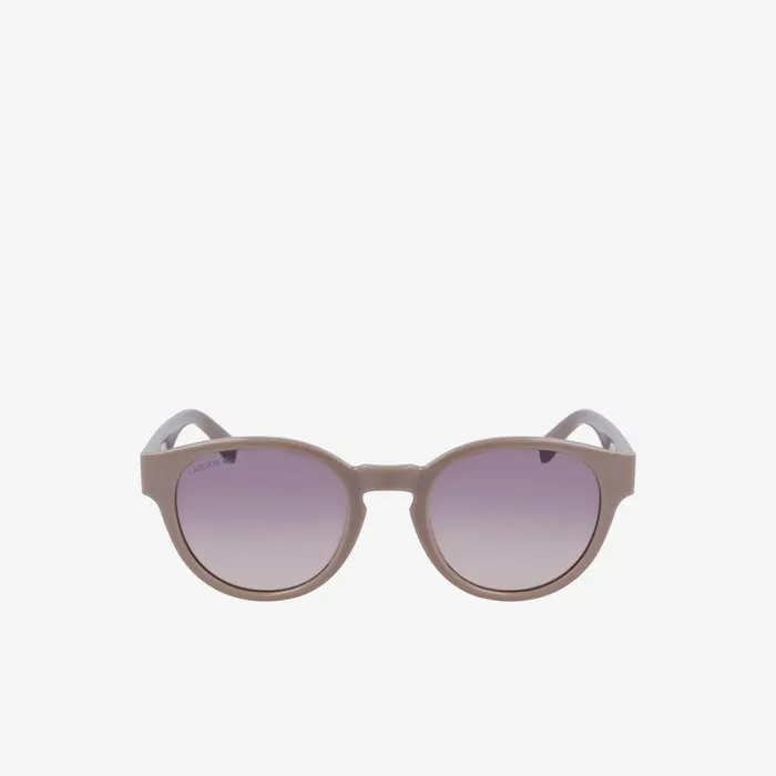 Sunglasses Women Lacoste Women039s Oval Plant Based Resin L1212 Sunglasses Matte Light Ruthenium 038