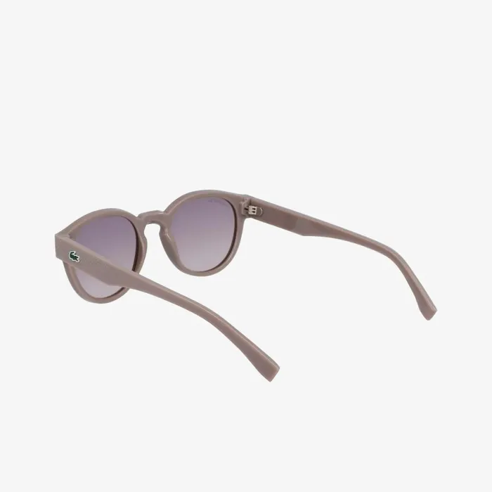 Sunglasses Women Lacoste Women039s Oval Plant Based Resin L1212 Sunglasses Matte Light Ruthenium 038