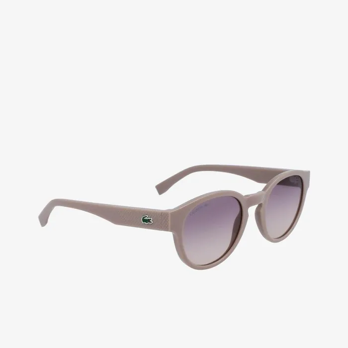 Sunglasses Women Lacoste Women039s Oval Plant Based Resin L1212 Sunglasses Matte Light Ruthenium 038