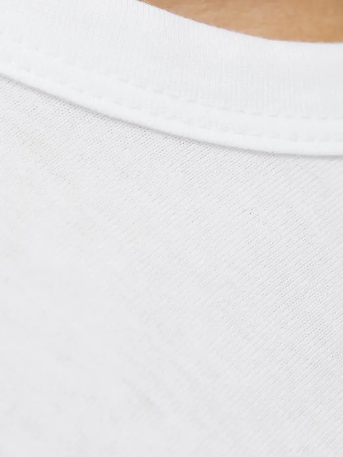 Supima Cotton Long Sleeve Tee White Women Jigsaw Shirts and Tops