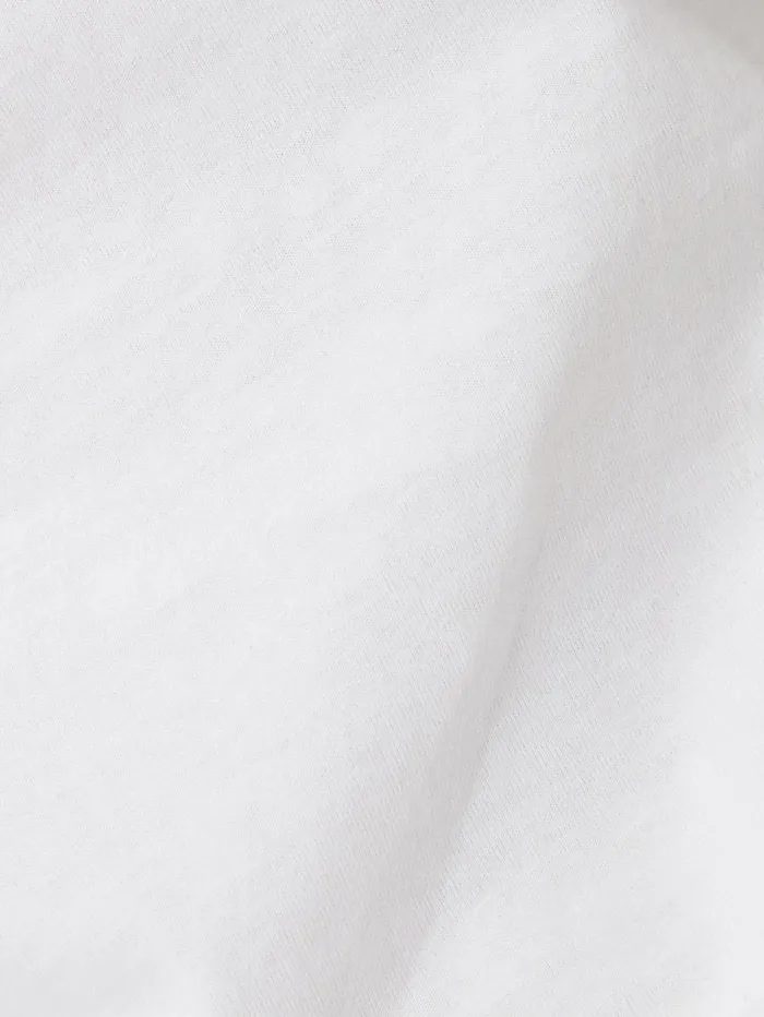Supima Cotton Scoop Neck Tee White Women Jigsaw Shirts and Tops