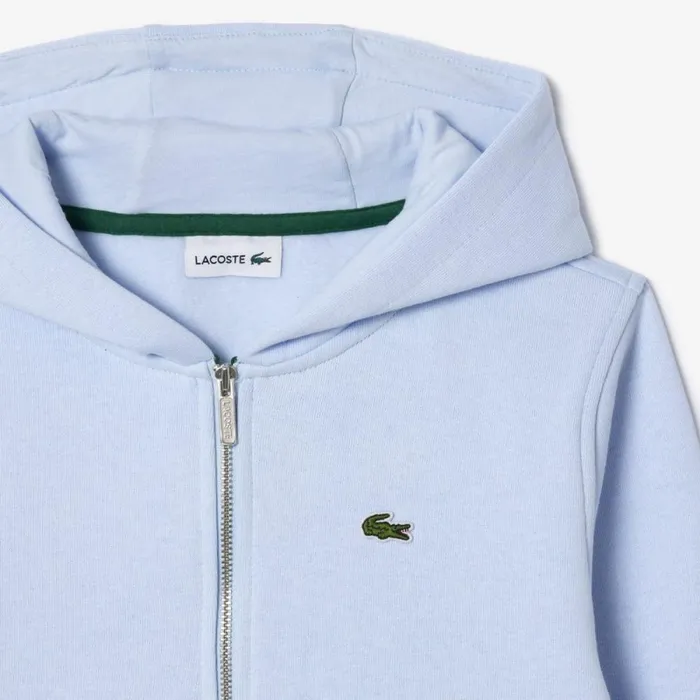 Sweaters and Sweatshirts Kids Lacoste Kids039 Kangaroo Pocket ZipUp Hoodie Phoenix Blue J2g