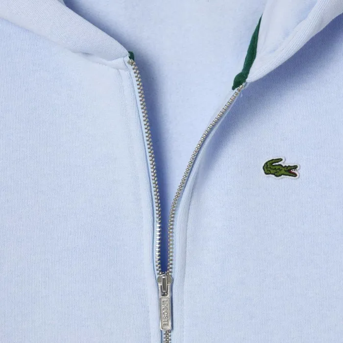 Sweaters and Sweatshirts Kids Lacoste Kids039 Kangaroo Pocket ZipUp Hoodie Phoenix Blue J2g