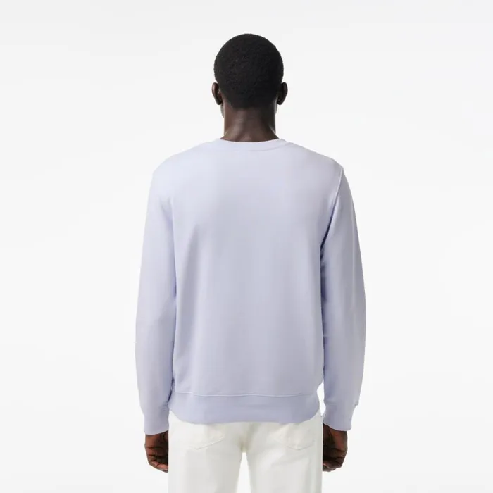 Sweaters and Sweatshirts Men Lacoste Men039s Classic Fit Cotton Fleece Sweatshirt Phoenix Blue J2g
