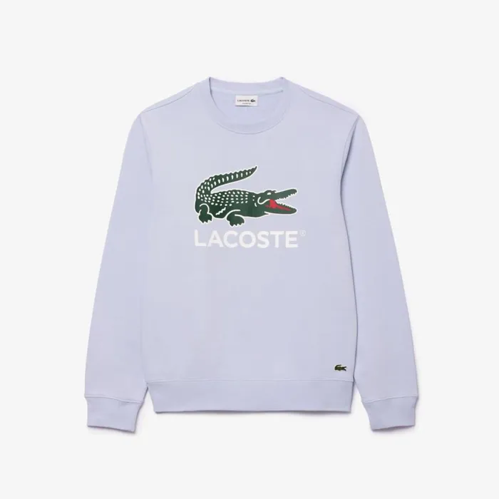 Sweaters and Sweatshirts Men Lacoste Men039s Classic Fit Cotton Fleece Sweatshirt Phoenix Blue J2g
