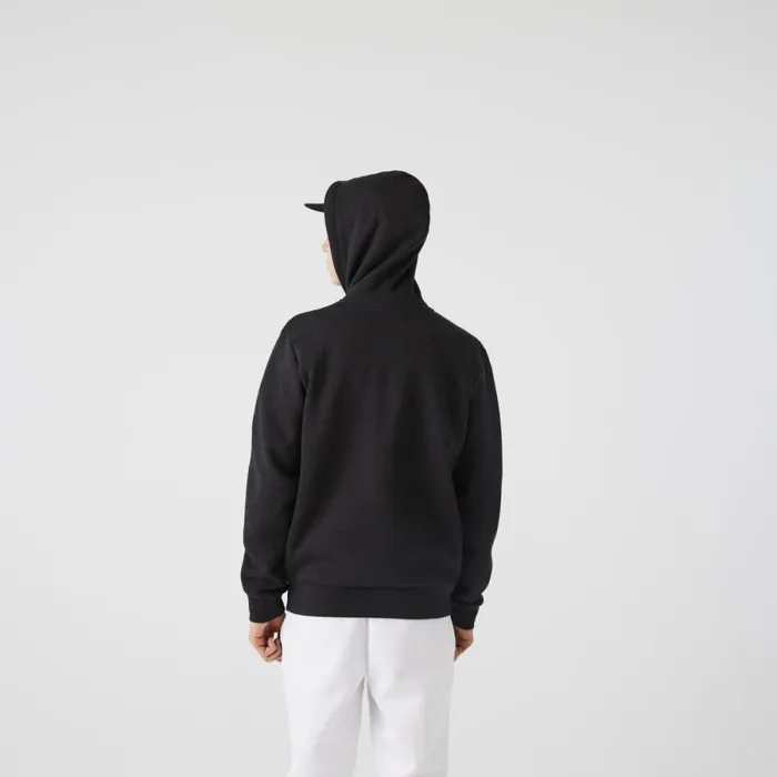 Sweaters and Sweatshirts Men Lacoste Men039s Fleece ZipUp Hoodie Grey El6