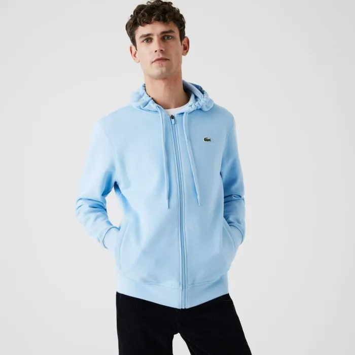 Sweaters and Sweatshirts Men Lacoste Men039s SPORT Lightweight Hoodie Blue Gn2