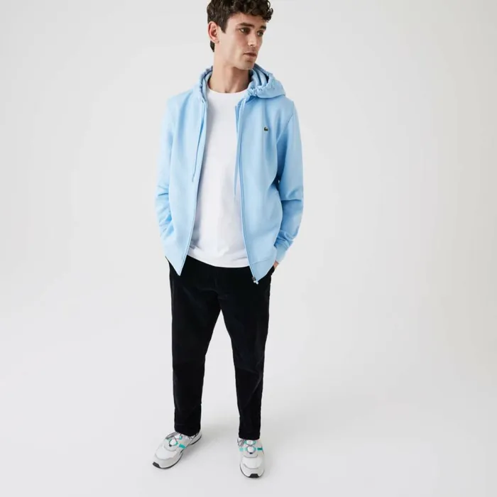 Sweaters and Sweatshirts Men Lacoste Men039s SPORT Lightweight Hoodie Blue Gn2