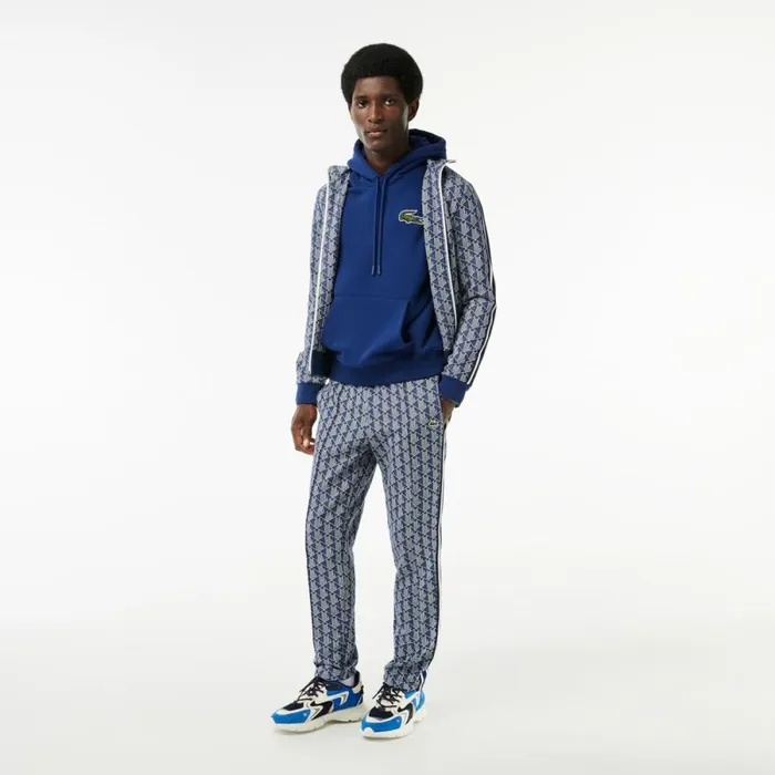 Sweaters and Sweatshirts MenWomen Lacoste Unisex Loose Fit Hoodie Methylene Blue F9f