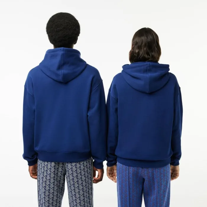 Sweaters and Sweatshirts MenWomen Lacoste Unisex Loose Fit Hoodie Methylene Blue F9f