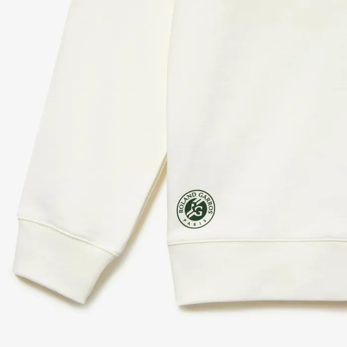 Sweaters and Sweatshirts MenWomen Lacoste Unisex SPORT Roland Garros Edition Hoodie White 70v