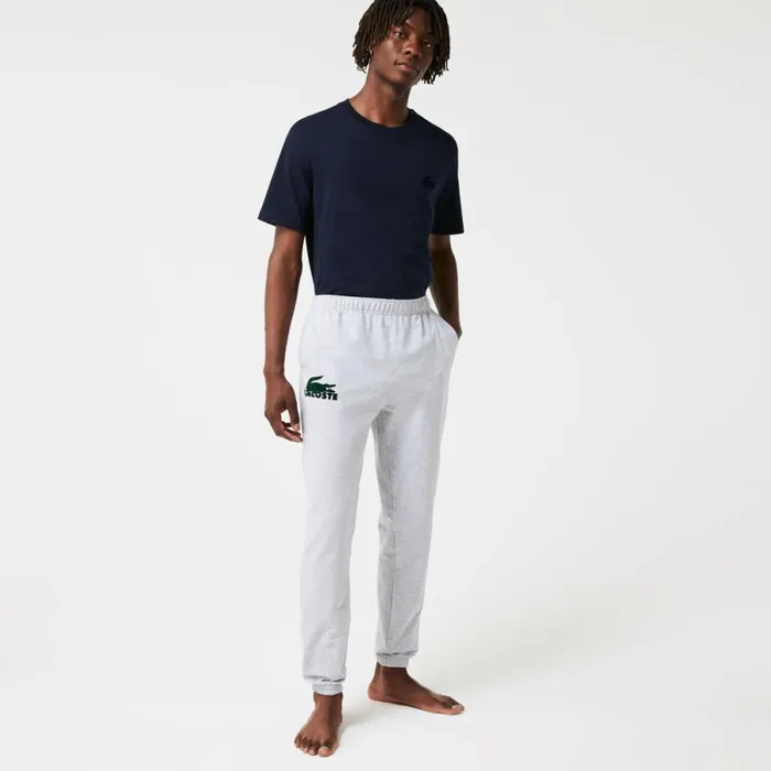 Sweatpants and Trousers Men Lacoste Men039s Cotton Fleece Lounge Joggers Grey Chine Green Y9k Sweatpants and Trousers Men Lacoste Men039s Cotton Fleece Lounge Joggers Grey Chine Green Y9k