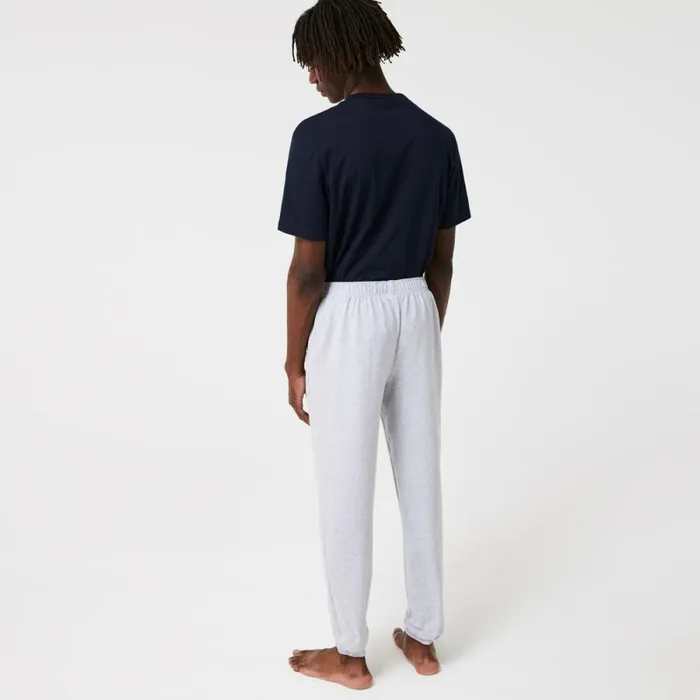 Sweatpants and Trousers Men Lacoste Men039s Cotton Fleece Lounge Joggers Grey Chine Green Y9k