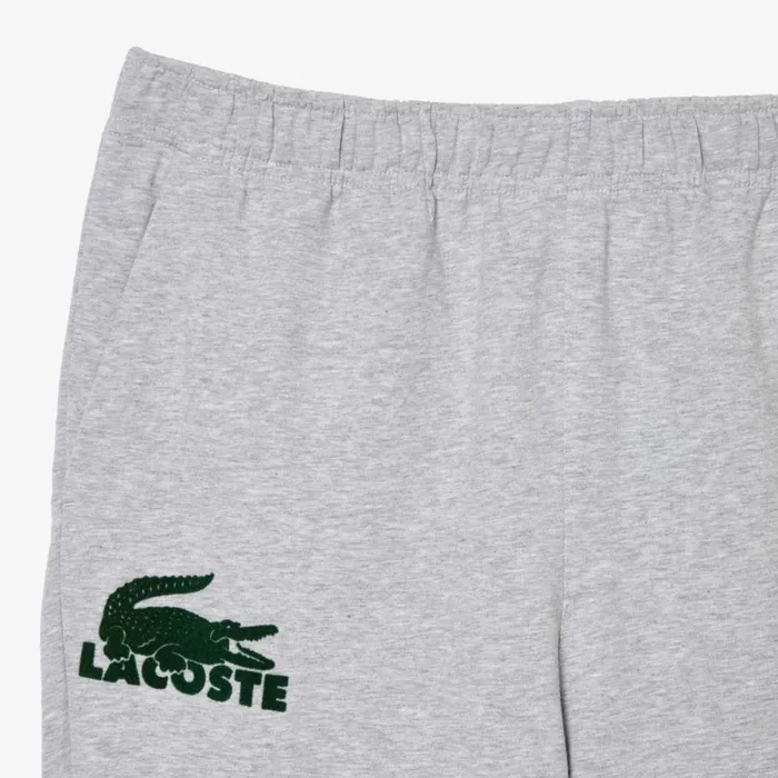 Sweatpants and Trousers Men Lacoste Men039s Cotton Fleece Lounge Joggers Grey Chine Green Y9k