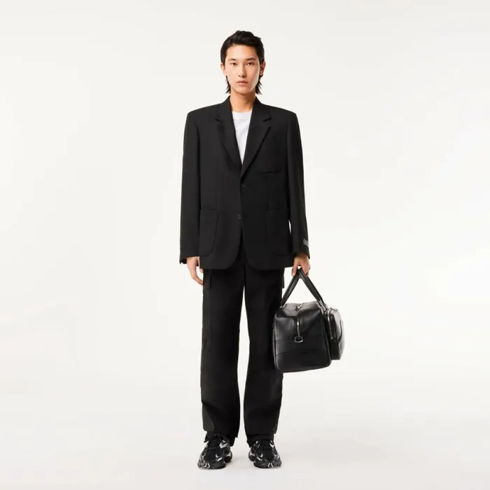 Sweatpants and Trousers Men Lacoste Men039s Lightweight Cotton Cargo Pants Black 031