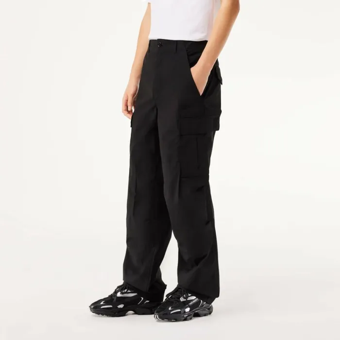 Sweatpants and Trousers Men Lacoste Men039s Lightweight Cotton Cargo Pants Black 031