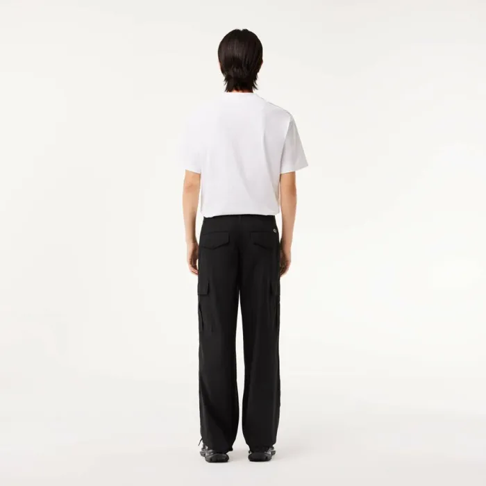 Sweatpants and Trousers Men Lacoste Men039s Lightweight Cotton Cargo Pants Black 031