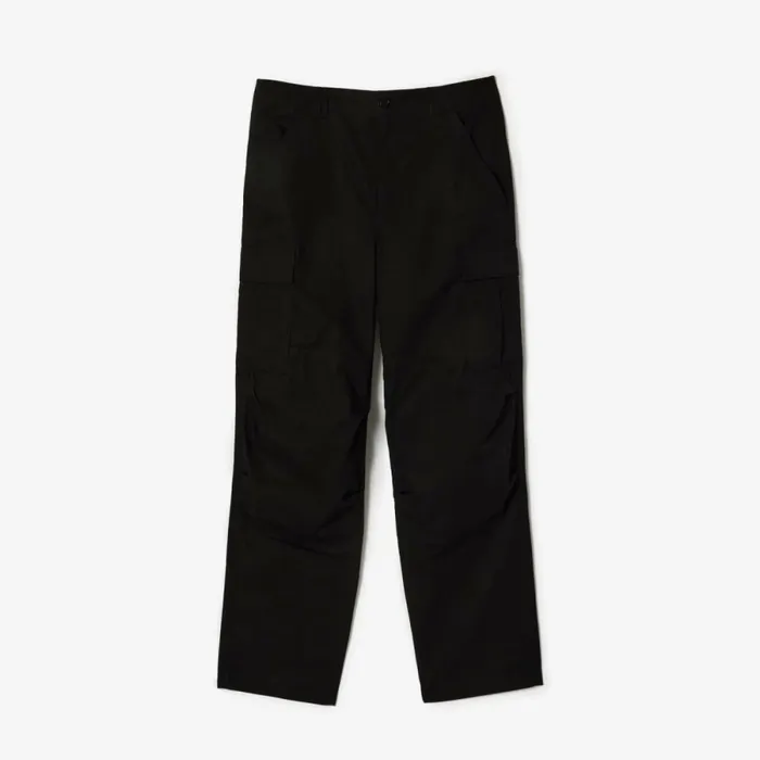 Sweatpants and Trousers Men Lacoste Men039s Lightweight Cotton Cargo Pants Black 031