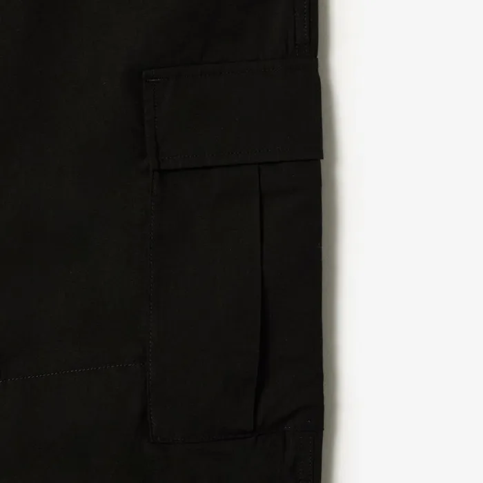 Sweatpants and Trousers Men Lacoste Men039s Lightweight Cotton Cargo Pants Black 031